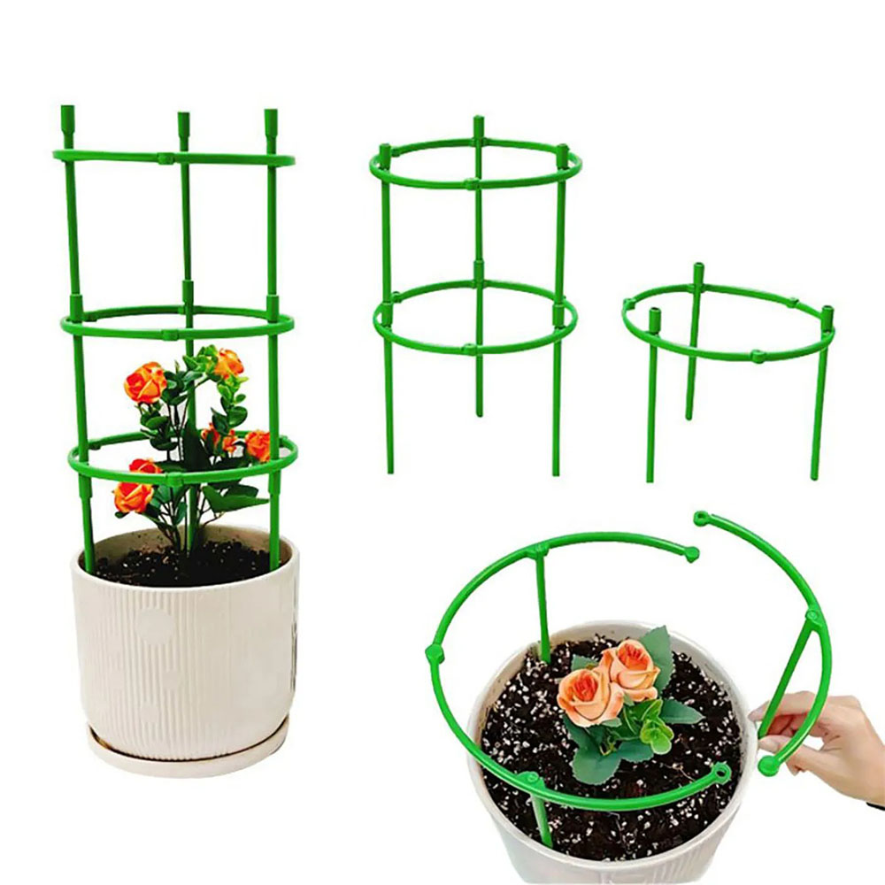 Florist Supp - Soporte de Plástico Semicircular para Plantas,