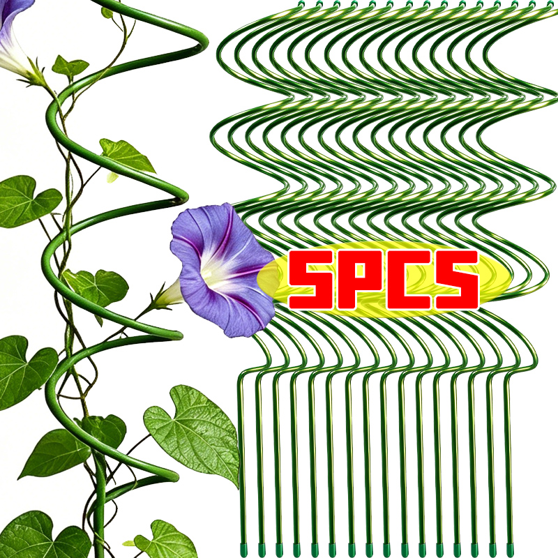 Florist Supp - 1/5 Piezas Varillas de Soporte Espiral