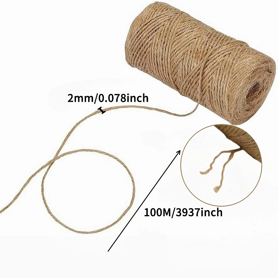 Cordel de Yute Natural de 1mm  - Natural Florist Supply reseña y precio